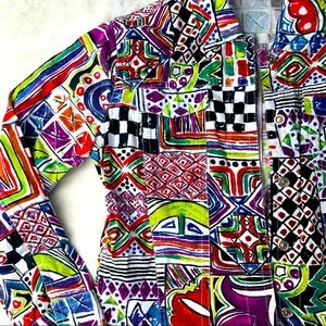 Chico’s Graphic Jacket, size M or 8